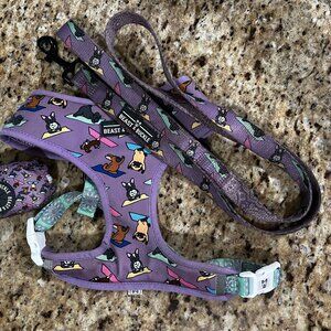 Beast & Buckle Reversible Dog Harness , Leash & Poop Bag
